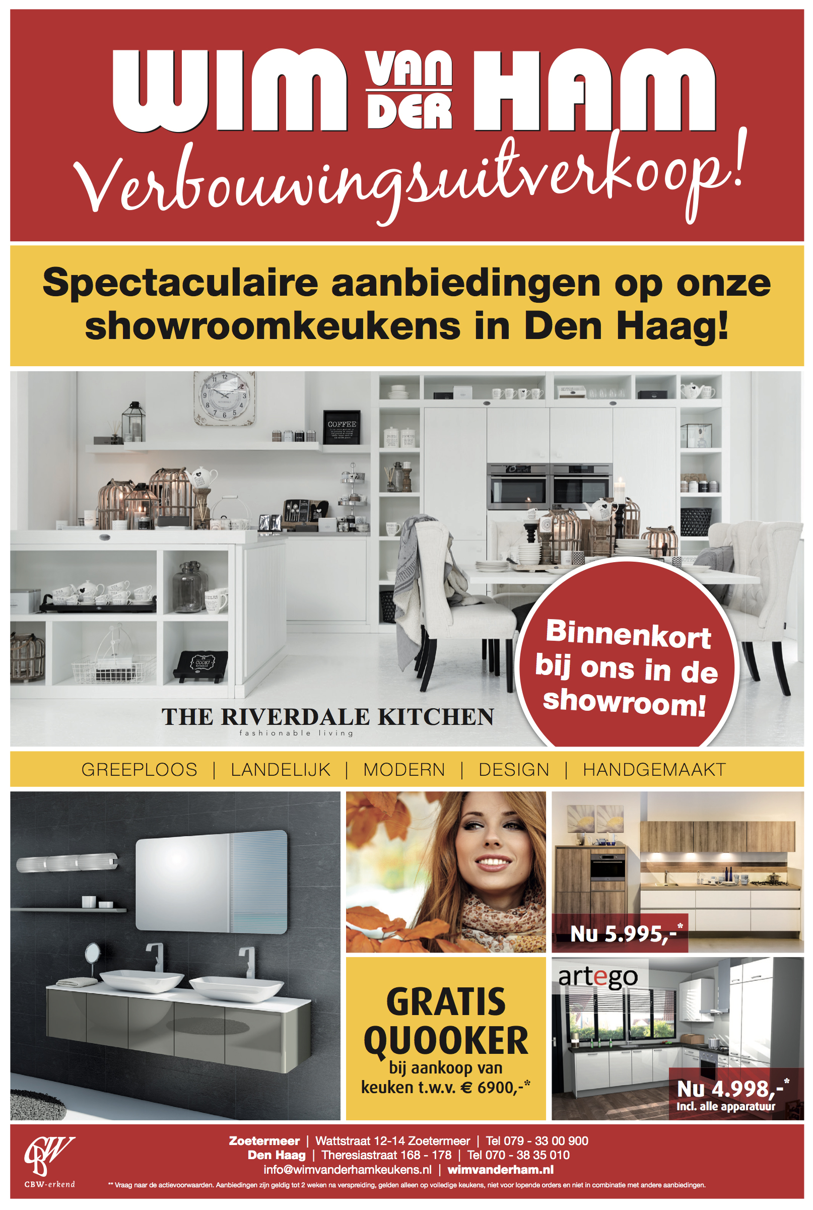 Advertentie Wim van der Ham Keukens